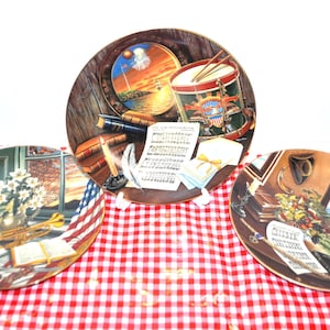 I Love The USA Collectors Music Tributes on Each Plate 1990&#39;s