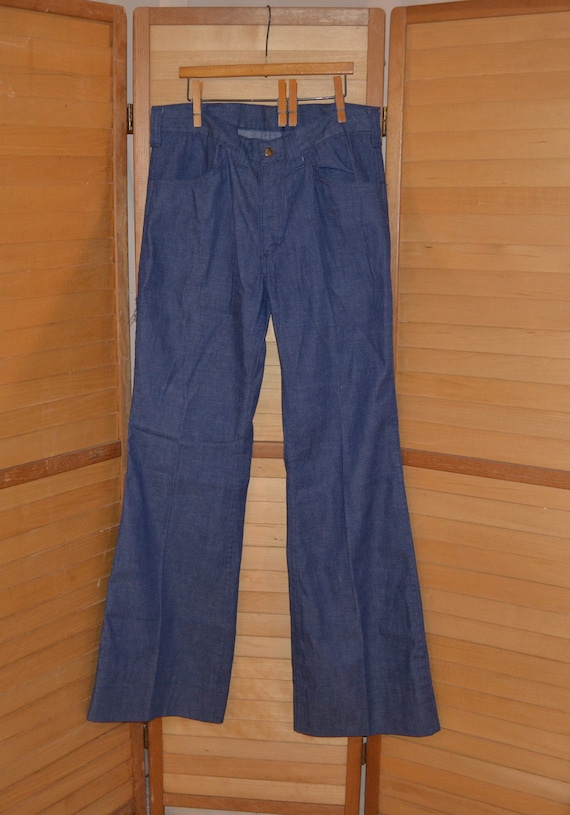Vintage 1970's Flare Denim Jeans These scream Hip… - image 1