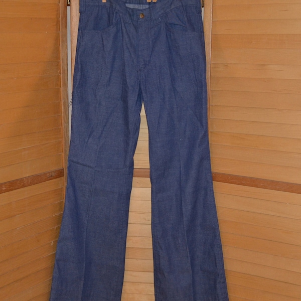 Vintage 1970's Flare Denim Jeans These scream Hippie Groovy Retro Mod