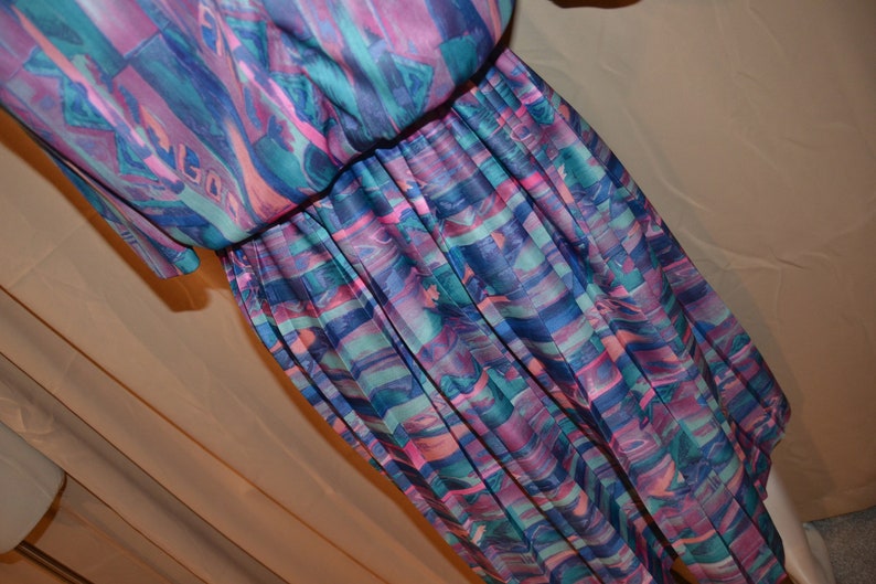 Vintage Dress Palm Springs Desert Print