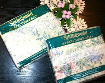 Conjunto de lençóis de solteiro com elástico e lençóis de solteiro Springmaid Jardiniere Conservatory