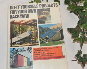 Vintage DIY 1970's Backyard Book Awesome Projects