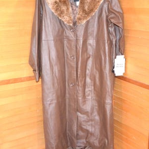 Blazer femme vintage Terry Lewis cuir véritable or M