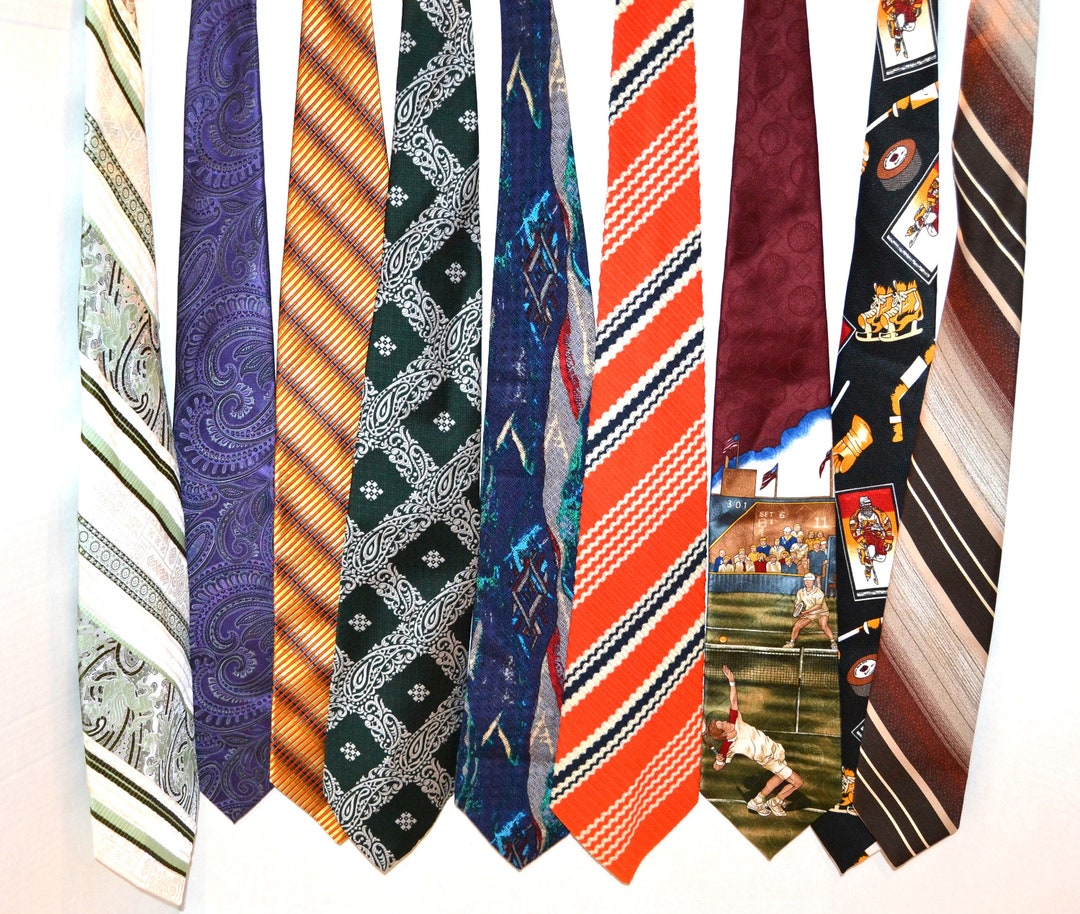 Vintage Men's Ties Collection of Nine Coogi Sports Retro Timeless