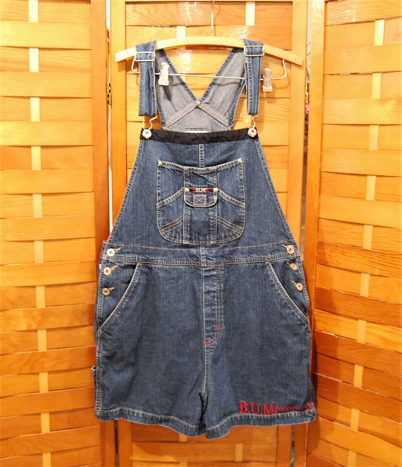 Vintage Denim Overalls Hipster Fashion