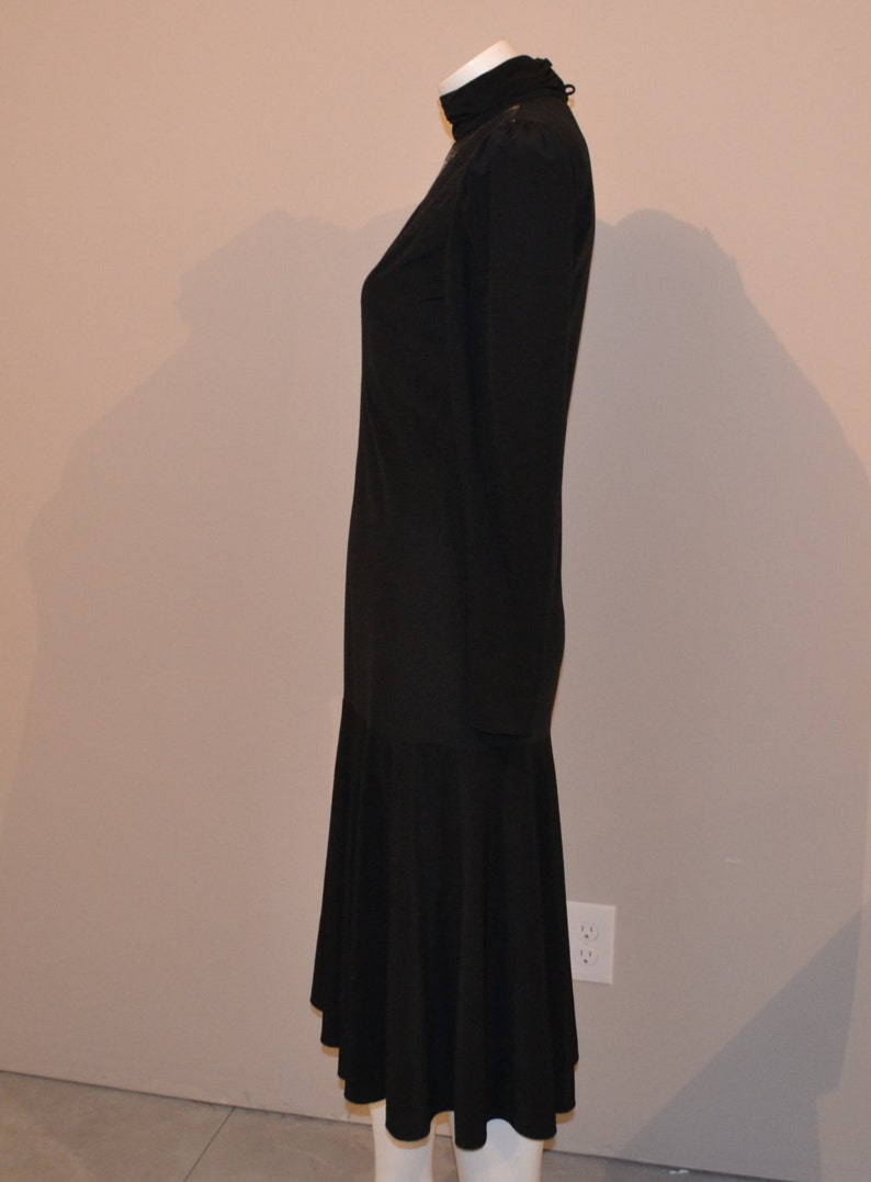 Vintage Dress Black Starburst Atomic Glitz Mermaid Fit and Flare image 3