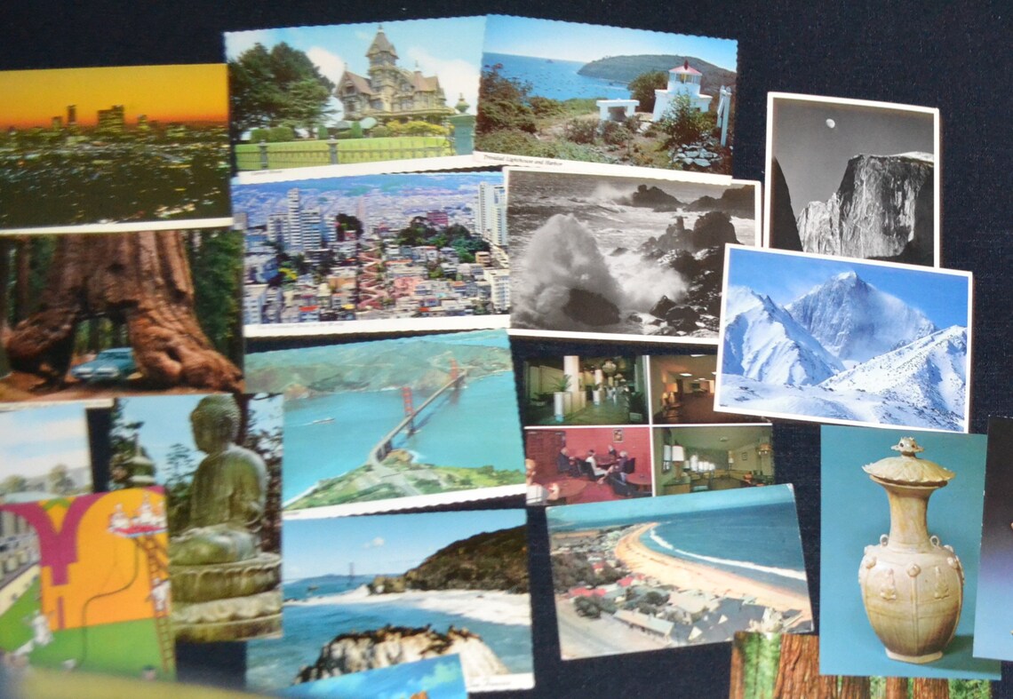 California Postcard Collection Landscape / Mountains / Museums | Etsy