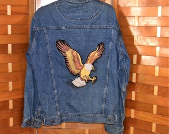 American eagle distressed jean jacket deals