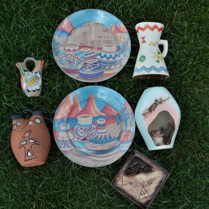 Vintage Southwest Sedona Adobe Redware Pueblo Native and More Display Collection