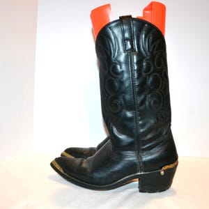 Vintage Western Boots Black Laredo Fun Work Western