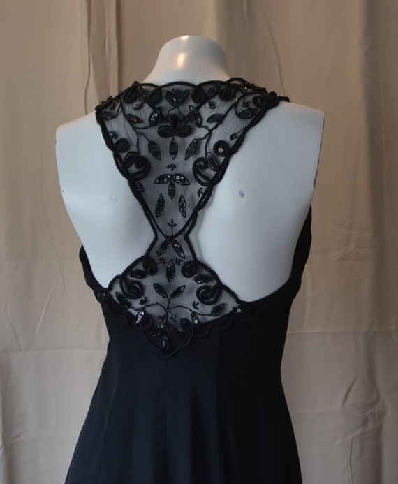 Vintage Jessica McClintock Lace Halter Style Tea … - image 5