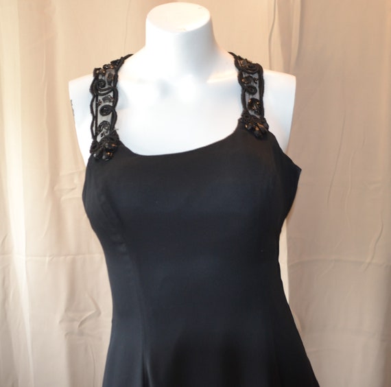 Vintage Jessica McClintock Lace Halter Style Tea … - image 3