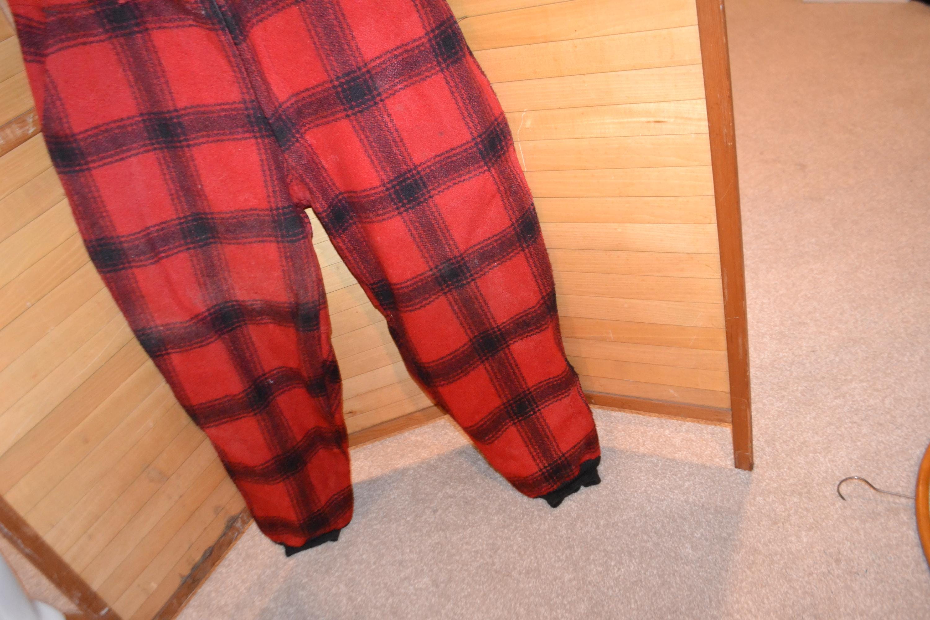Vintage Pants Wool 1940's 1950's Hunters Plaid With