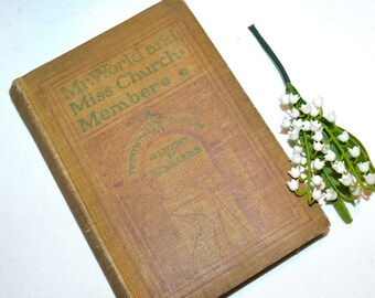 Antique Book Mr. World and Miss Church Member 20th Century