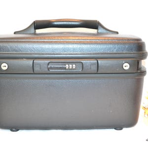 Vintage treinkoffer leisteen Samsonite met dienblad, spiegel, uniseks