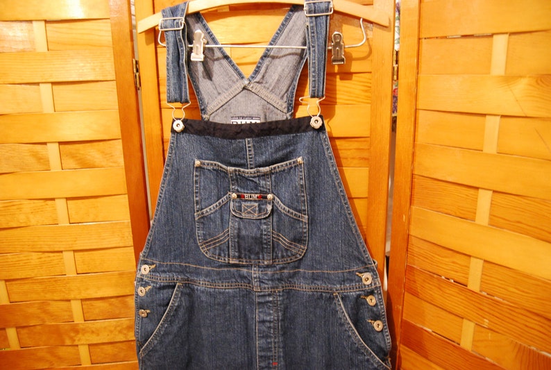 Vintage Denim Overalls Hipster Fashion