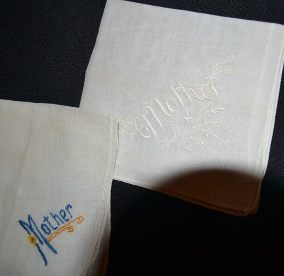 Mother Love Trio of Vintage Hankies - image 2