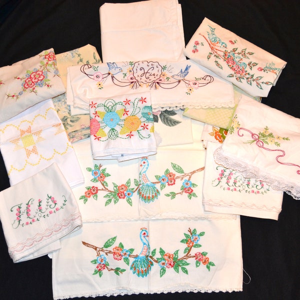 Vintage Pillowcases Etsy