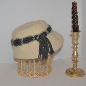 Vintage Hat Snowbird with Rhinestones and Trim Mr. Henri