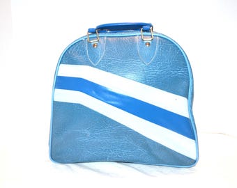Vintage Bowling Bag Rocking Blue Retro 1960's Betty Brunswick - Etsy
