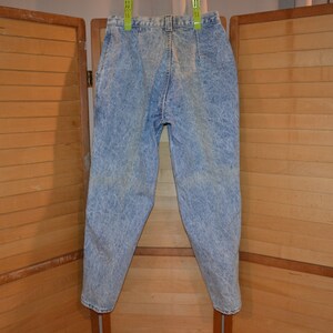 Vintage Acid Wash High Waist Peg Leg Chic Pleated Jeans - Etsy