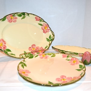 Franciscan Desert Rose Completer Table Top Servers Set of Three Plus Shakers
