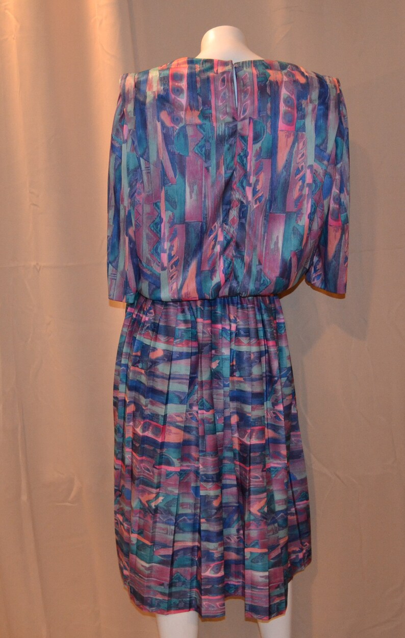 Vintage Dress Palm Springs Desert Print