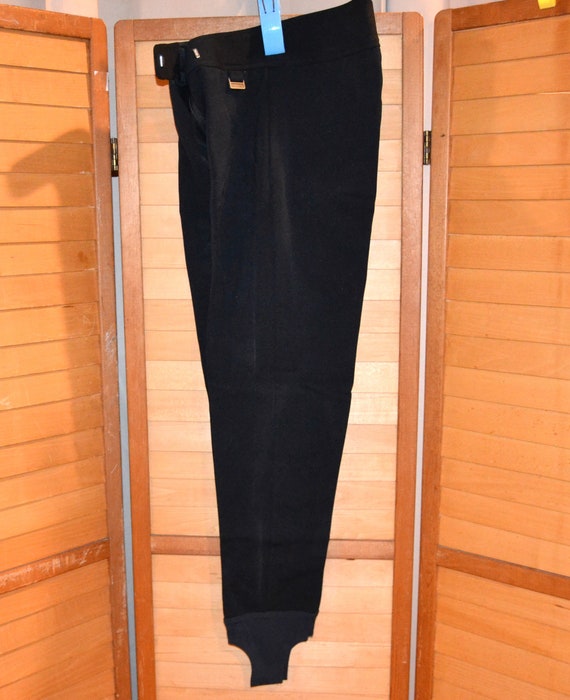 Vintage Pants Edelweiss Skiwear Black Stirrup