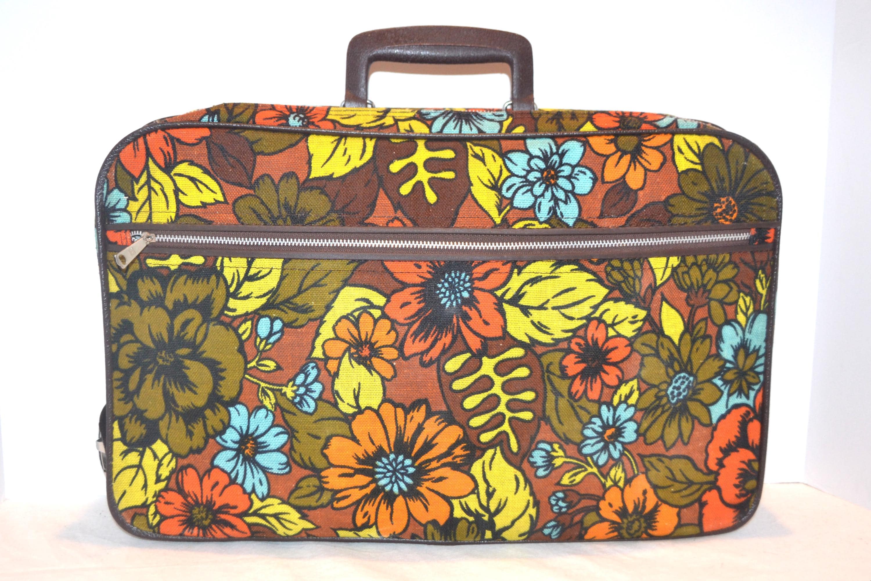 Vintage Pop Art Flower Power Groovy Suitcase 1960's - Etsy