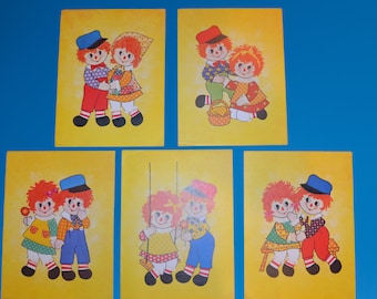 Vintage Raggedy Ann and Andy 1970s Prints