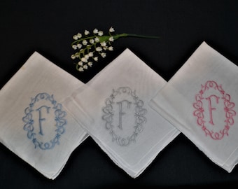 Monogram F Hanky Collection of Three