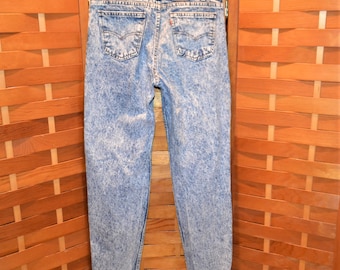 Vintage Levi's Denim Acid Wash , Orange Tab 1970's to 1980's
