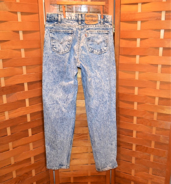 Vintage Levi's Denim Acid Wash , Orange Tab 1970's