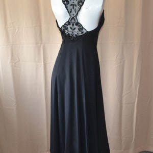 Vintage Jessica McClintock Lace Halter Style Tea Length Dress