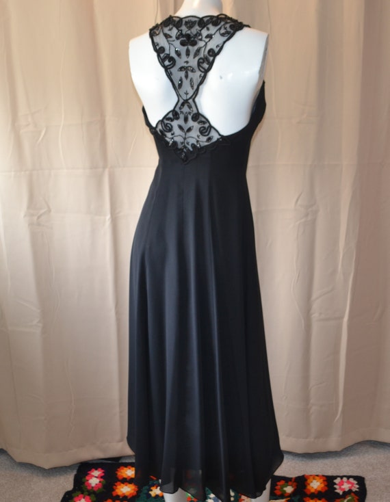 Vintage Jessica McClintock Lace Halter Style Tea … - image 1