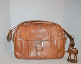 Vintage Tote Bag Mod Golden Brown