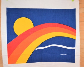 Vintage Marushka The Sun, Rainbow Pop Art