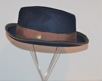 Vintage Gentleman's Hat Navy Wool Goorin Brothers