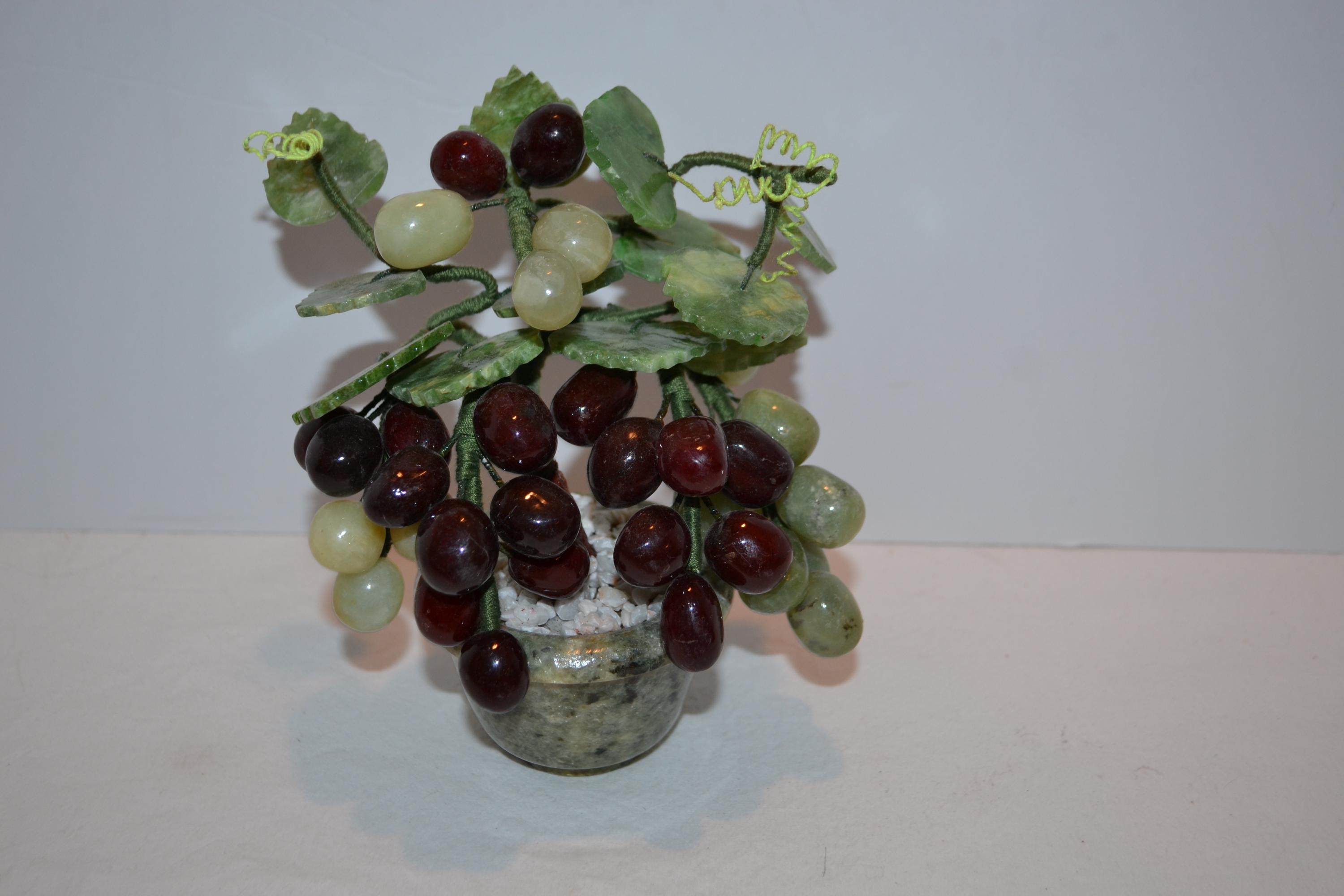 翡翠　葡萄の盆栽 ブドウ盆栽翡翠鉢植えヴィンテージ - Etsy 日本