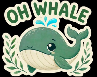 Whale with Waves PNG Clipart, PNG,SVG and Jpg Files Whales Digital Clip Art