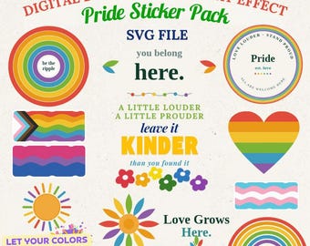 Pride Month SVG Bundle,LGBTQ Pride ( Digital Download)