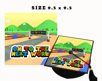 Gamer Grad Cap Topper Class of 2026: On to the Next World (digitale download)
