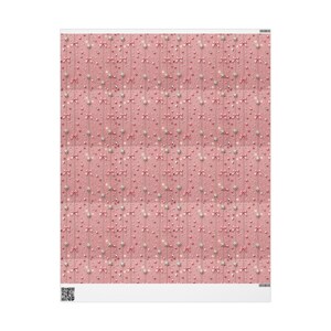 Carta da regalo natalizia con glitter rosa, elegante carta da regalo festiva immagine 3