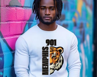 Memphis 901 Tiger Sublimation & Design DTF - Téléchargement instantané PNG