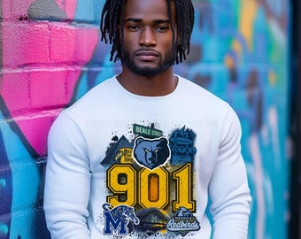 Memphis 901 Sports Sublimation & DTF Design - Instant Download PNG