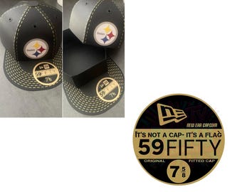 Fitted Hat Sticker PNG | 59Fifty Cap Sticker Digital Download | DIY Hat Mockup, Instant Download Printable Label