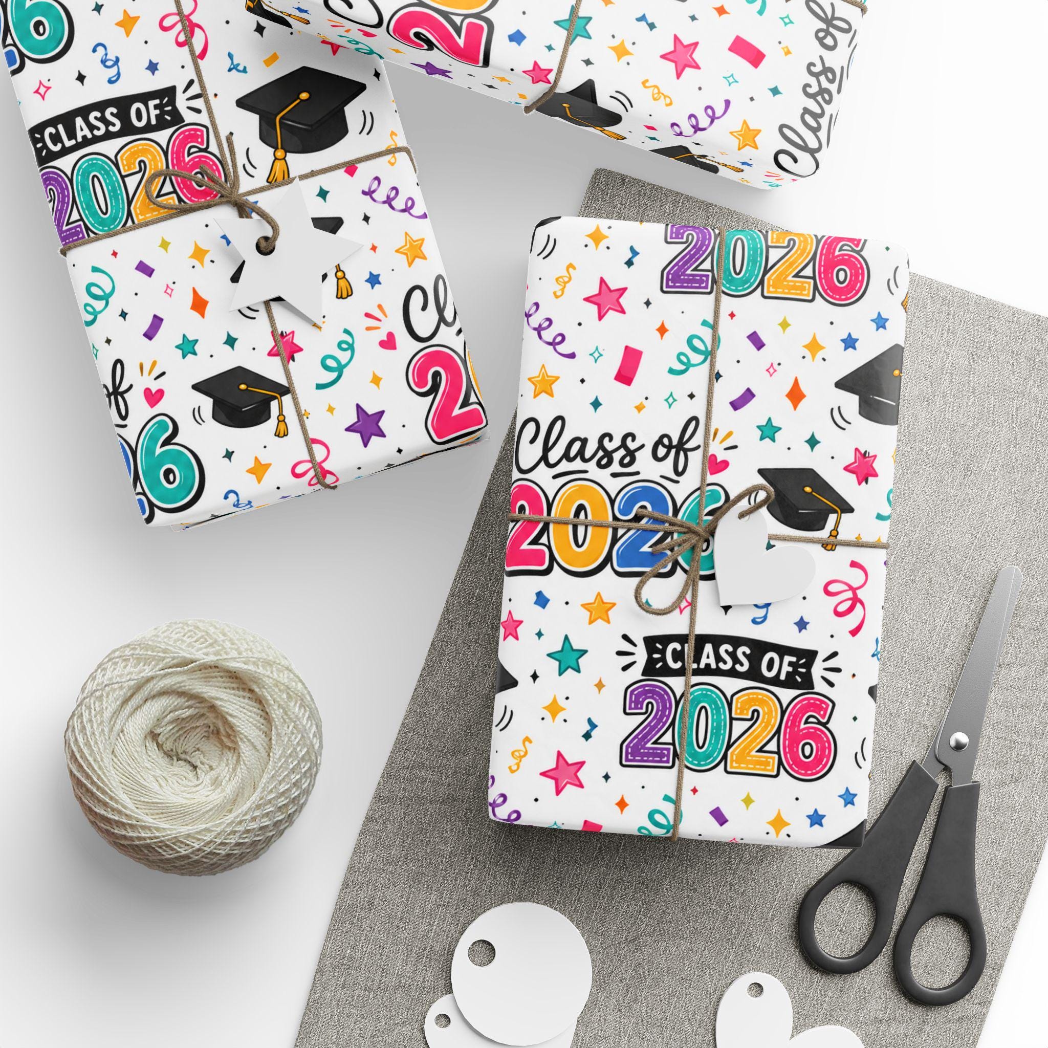 Class of 2026 Graduation Wrapping Paper | Festive Grad Paper - Etsy