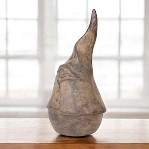 Rustikale handgemachte Bronze Wichtel Figur | Kunsthandwerk aus Thailand | Einzigartige Wohnkultur | Handgefertigte Elfen Statue | Geschenk für Sammler