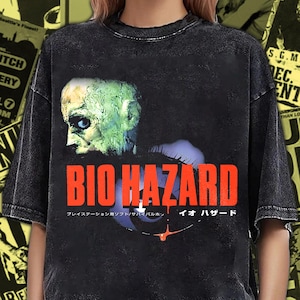 Vintage Biohazard Bloody Eye Residence Evil Premium Unisex T-shirt | Key Art | Gifts for Him, Her, Game Collectors and Resident Evil RB01
