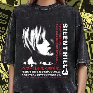 Vintage Washed Silent Hill 3 Shirt: Distressed Heather Mason Graphic
